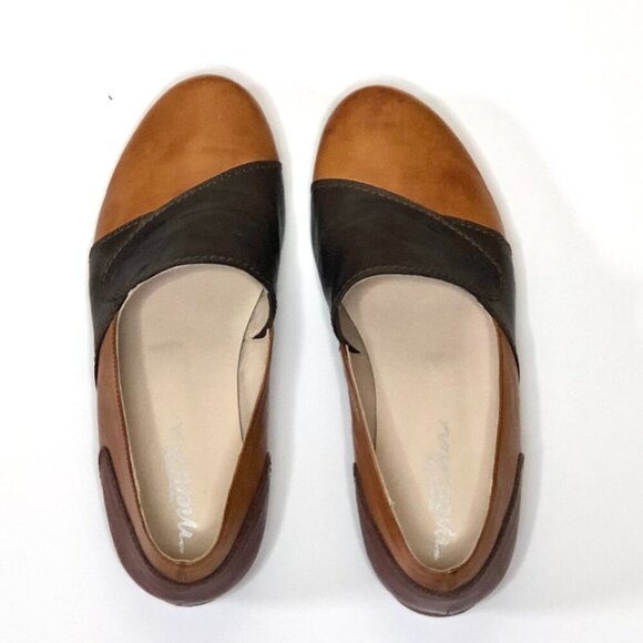 Mentha Tri-color Slip-On Leather Shoes, Size 36 EU (Size 6 US) - Picture 2 of 8